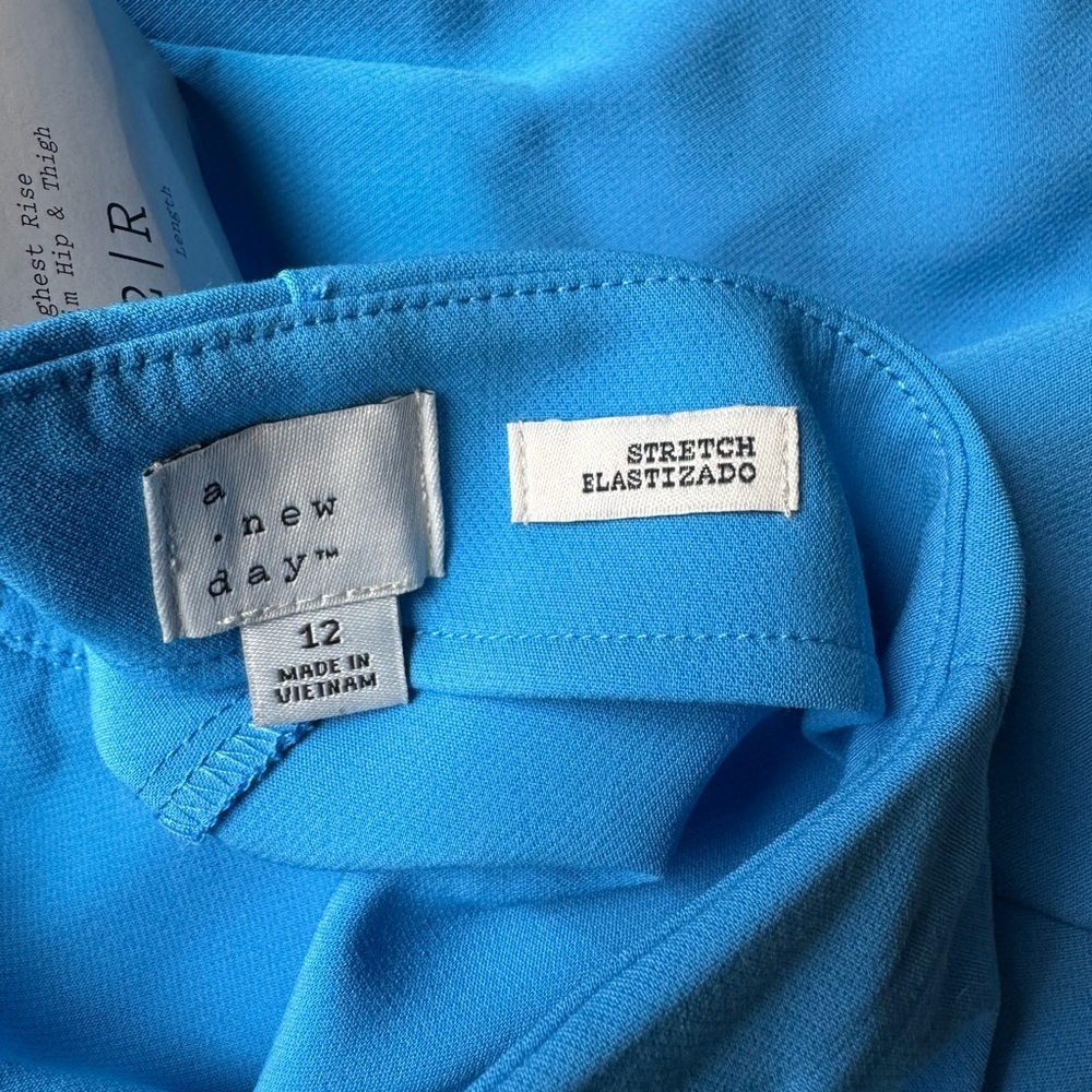 a new day Bright Blue Cropped Pants - Picture 4 of 5